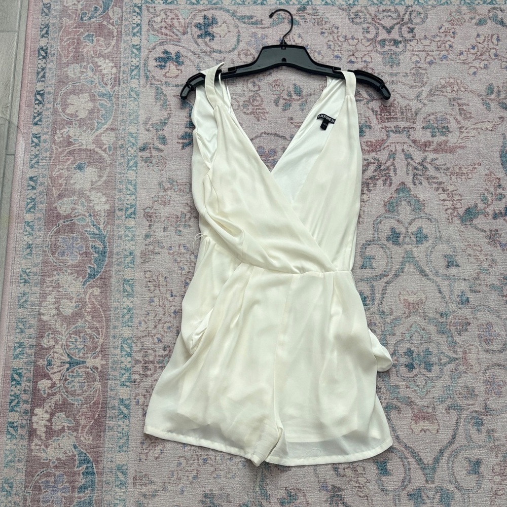 Express Ivory Halter Romper